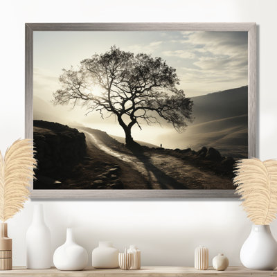 «Mysterious Misty Mountain Morning III - Minimalisme», art sur toile