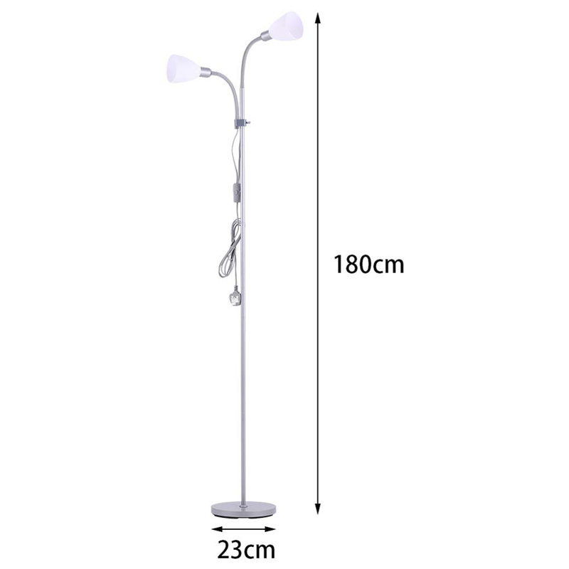 Paignt 180cm Tree Floor Lamp, Silver