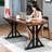 Dark walnut Rectangular Solid Wood desks-1552679490