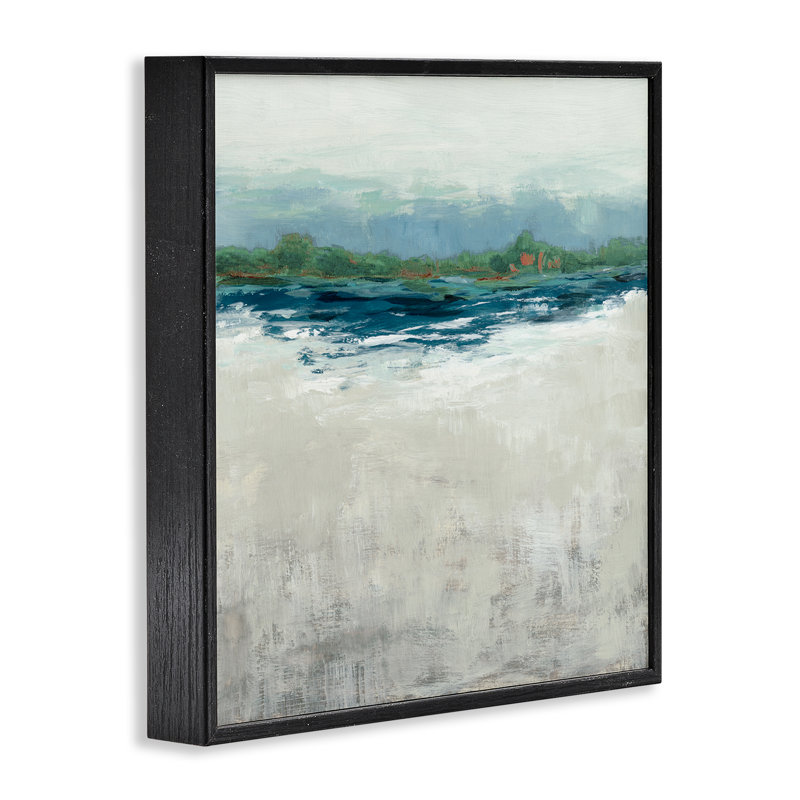  Art abstrait, estampe numérique encadrée par Jacob Q, H 17 po x l 17 po, Giclée encadrée noir minuit