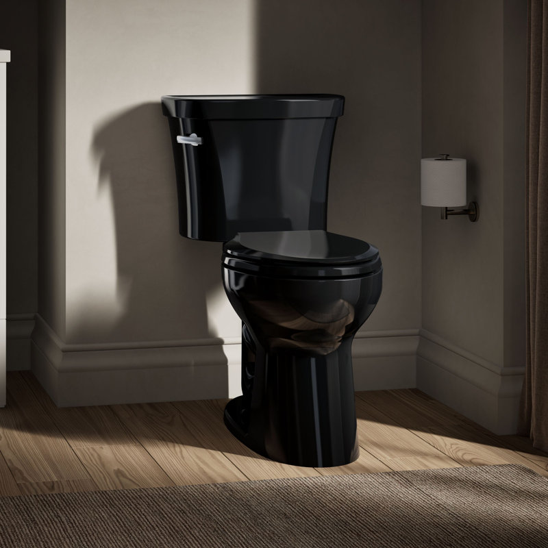 Highlinetwo-Piece Elongated Toilet, 1.0 Gpf, Matte Black