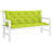 Garden Bench Cushion Set of 2 Bright Green Outdoor Patio Seating Cushions-1921456699-1921456686