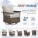 Ensemble de 2 fauteuils oscillants pivotants en osier Tapash Emilka