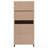 2-Drawer Tall Accent Cabinet With 2-Doors