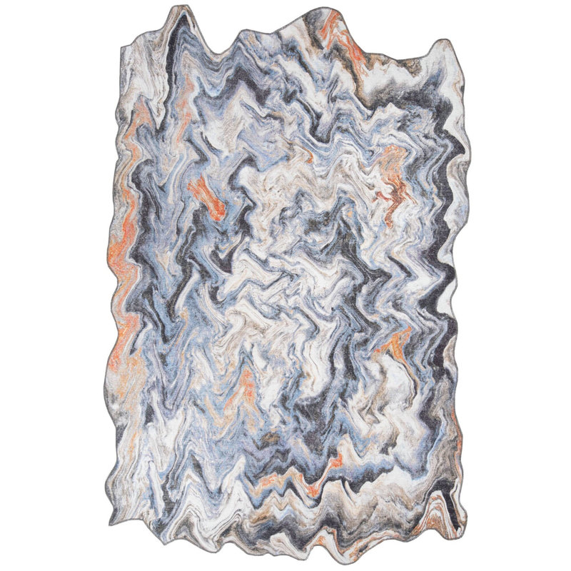 Premium 100% Polyester Area Rug, 6.9 x 10.2 ft | 1850 g/m², 0.2 in Pile Height | Recycled Poly Cotton Underside | Machine Washable at 30°C | Soft, Durable, Eco-Friendly Design for Modern Living Spaces