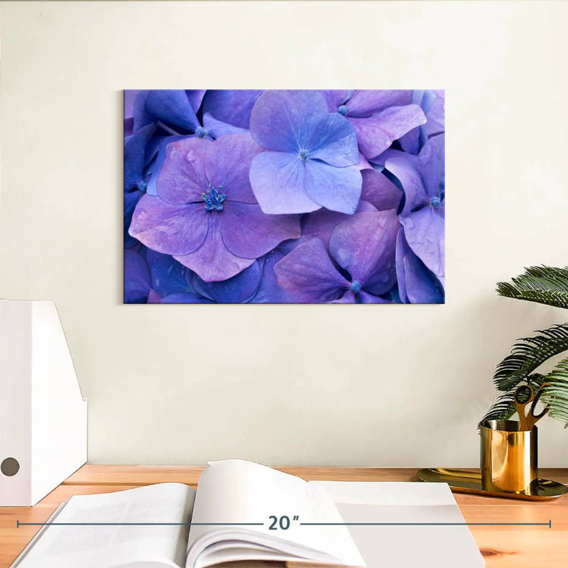 Hortensias mauves Harnek, H 8 po x l 12 po