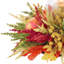 Bougeoir d'automne avec bruyère, pampas et grenades