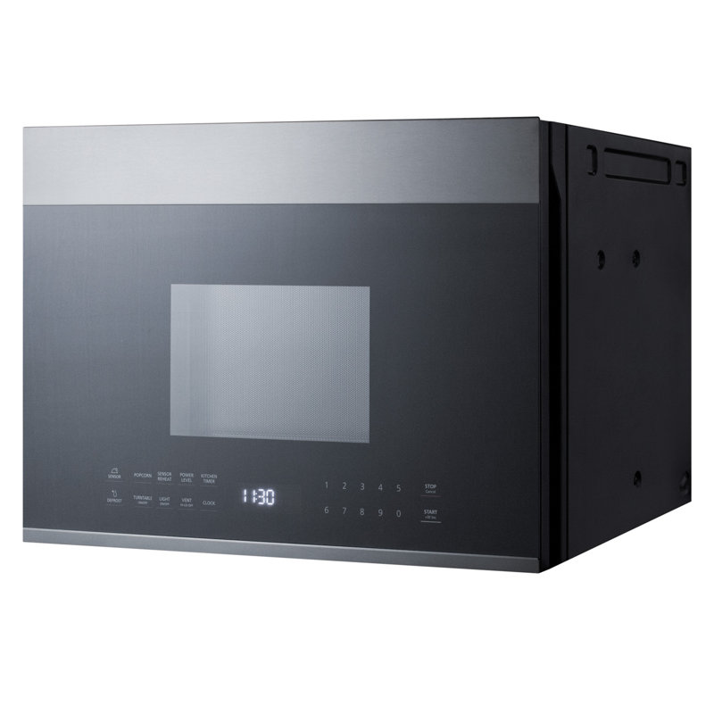 Summit Appliance 1.34 Cubic Feet 1000 Watt Over The Range Microwave with Sensor Cooking