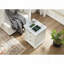 Table d'appoint Farmhouse avec 3 tiroirs et station de charge - Bois rustique-1451952536
