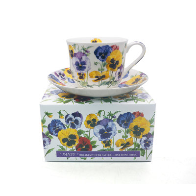 Mabini Bone China Cappuccino Cup and Saucer