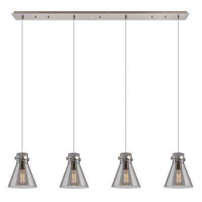Luminaire suspendu conique à 4 lumières Amrith