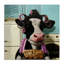 Rouleaux à cheveux Glamour Farm Cow par Lucia Heffernan-106208937-106208932