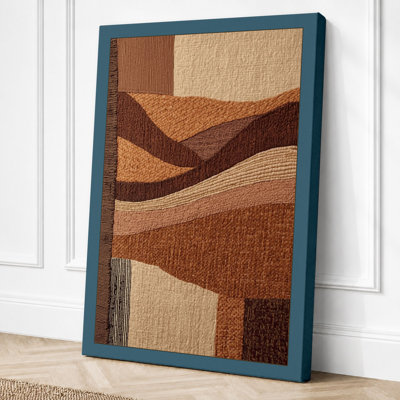 Warm Geometry Abstract - Wrapped Canvas