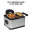 Friteuse 4 litres avec 3 paniers à frire Kenmore