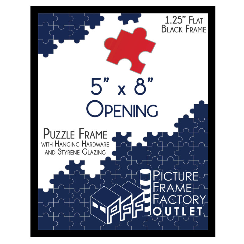 Picture Frame, Black, 5" x 8"