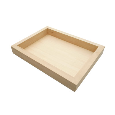 Wood Tray Tea Coffee Snack Food Serving Tray Retail Display Trays Platform 9" x 12" x 1.5" - 2PCS
