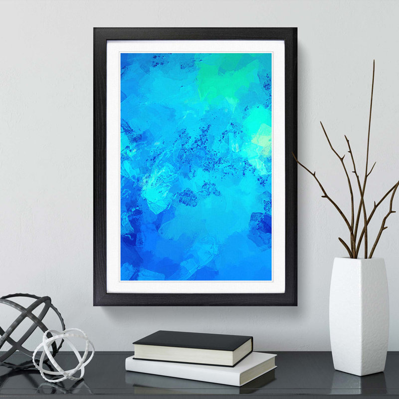Acceptance Always in Abstract - Picture Frame Graphic Art Print, 36cm H x 27cm W x 2cm D, Black Framed