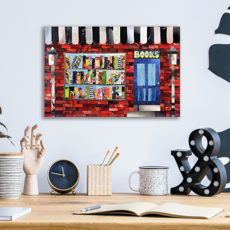 «Bookshop» par Artpoptart, H 12 po x l 16 po x P 0,13 po