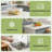 Glass Food Storage Containers With Lids, 8-Piece Airtight Meal Prep Set, Leakproof Locking For Microwave, Oven, Freezer & Dishwasher, BPA-Free Borosilicate Glass-2099201099