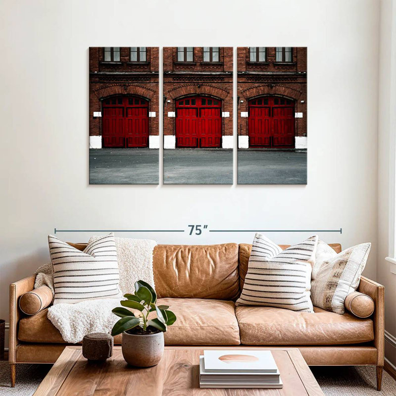 Fire Station, 32" H x 50" W