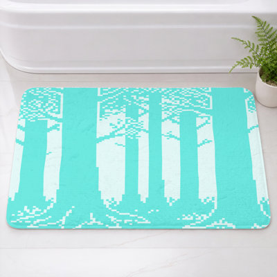Tapis de bain Pixelated Forest