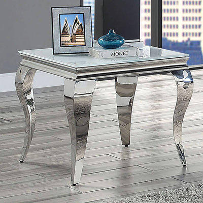 Pieds de style cabriole en acier inoxydable Glam