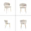 Chaise d'appoint, chaise simple de loisirs avec pieds dorés-1780353185