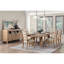 Magnifique ensemble de chaises de salle à manger en bois clair avec finition en chêne clair et siège rembourré beige