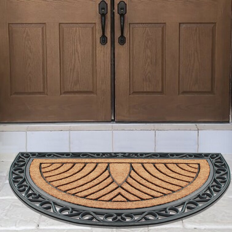 Altarik Non-Slip Geometric Outdoor Doormat