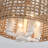 4 - Light 11.81'' Dimmable Drum Rattan Semi Flush Mount Light Natural Rattan Bohemian Pendant With Hand Woven Drum Shade-1234916873