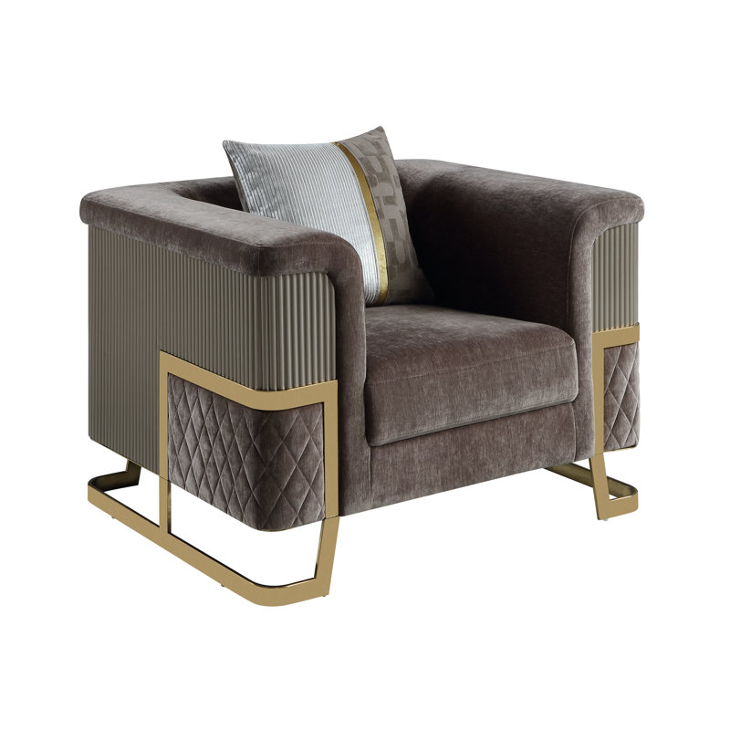 Chaise 5825 Malibu en taupe, Gris