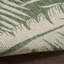Tapis d'intérieur / extérieur en polypropylène tissé à plat à motif floral vert / ivoire Bertine-621946536