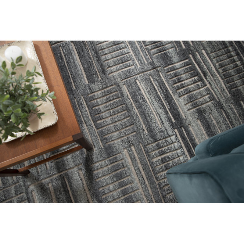 Bariloche Wool Abstract Area Rug, Rectangle 13' x 18'