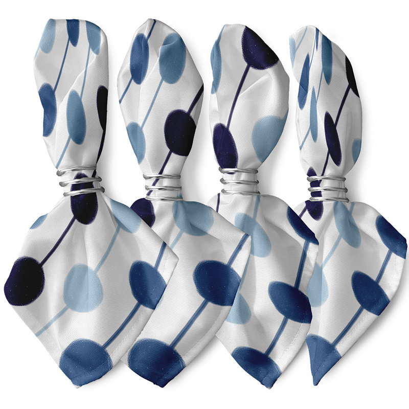 Serviette 22 po Cersei, Bleu marine