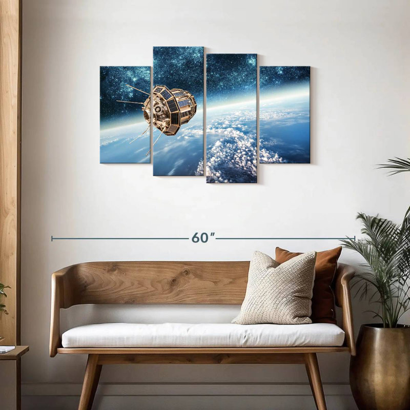 Oberle, espace extra-terrestre, H 27 po x l 43 po