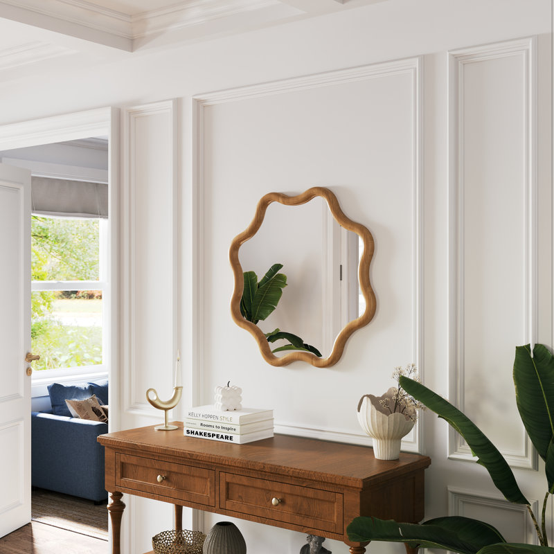 Miroir mural Wave et Petal Contour