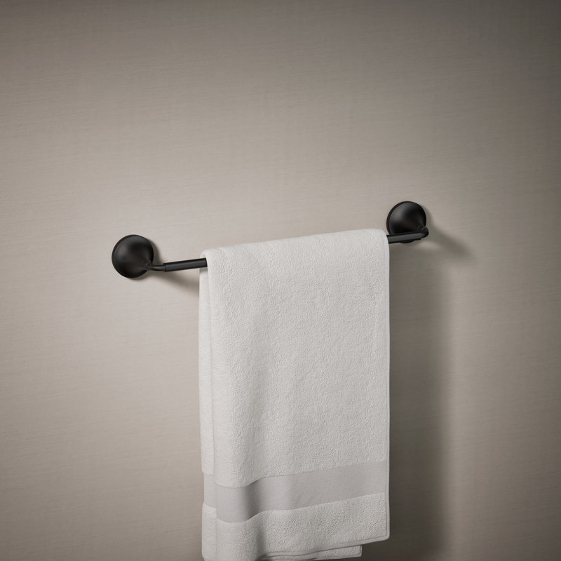Tone Towel Bar, Matte Black, 18"W