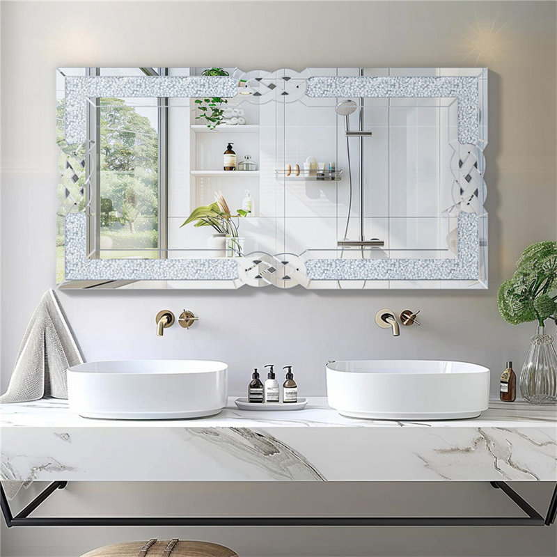 Godofredo Rectangle Wall Mirror, 120cm H x 60cm W