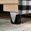 Lit de jour confortable à carreaux vichy, format double, avec lit gigogne simple, tissu en lin, adorable motif ondulé, port USB et sans sommier requis.-471457500