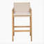 Ensemble de 2 tabourets de bar en bois Marcella