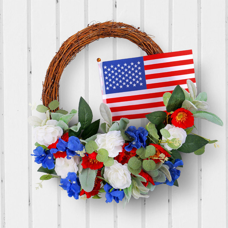 Décoration de fête de la couronne de la porte de la couronne de l'Independence