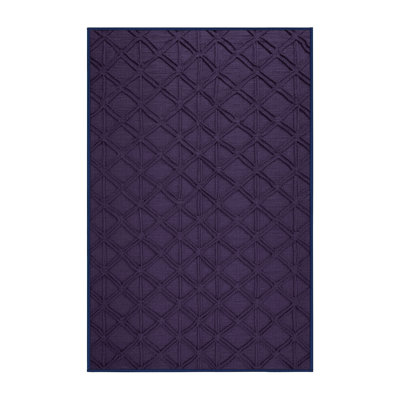 Tapis mauve lavable à la machine