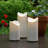 Weather Resistant LED Candles with Flickering Flame - 3 Piece