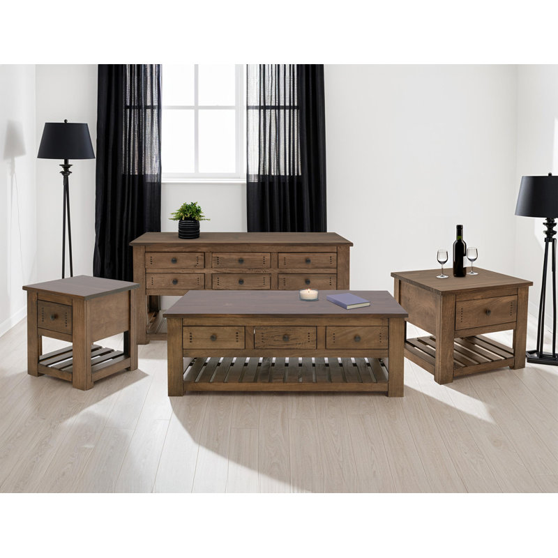 6 Drawer, 1 Shelf, Cocktail Table