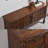 Walnut Finish Solid Wood Rectangular  Four Door Sideboard Cabinet-359404978