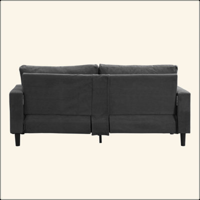 Ensemble de canapé deux pièces, salon à trois places + deux places, canapé rembourré moderne et confortable, appartement pour chambre à coucher, petit espace, velours côtelé