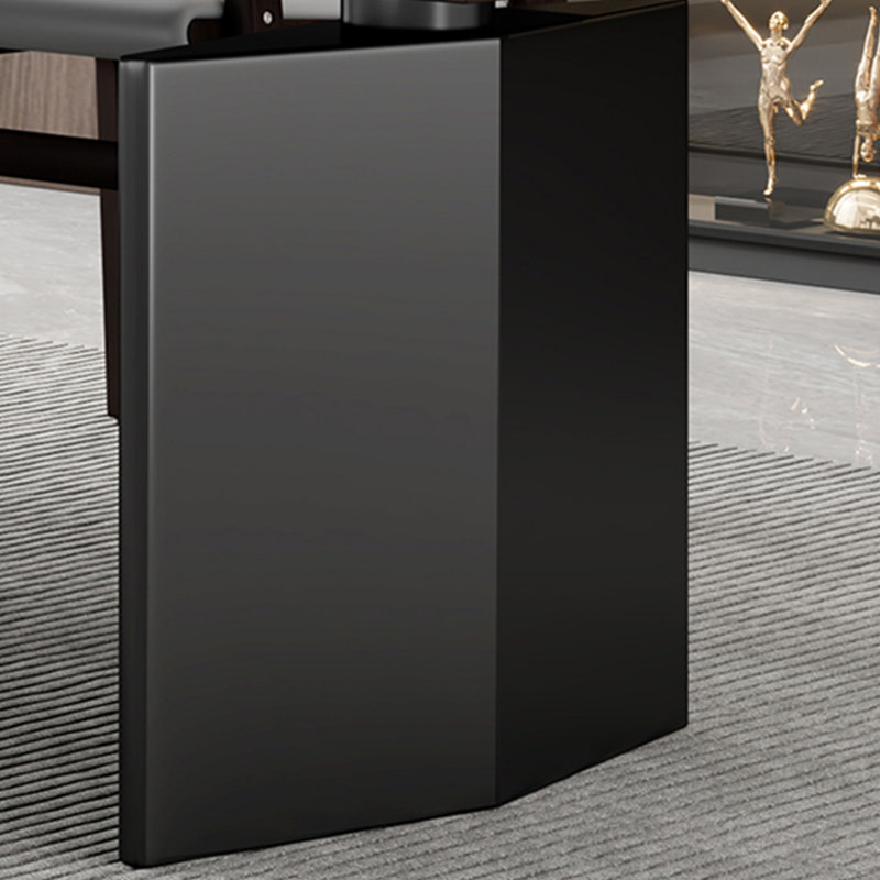 Simple rectangular desk for home use for studying, Black, 29.53" H x 78.74" W x 39.37" D