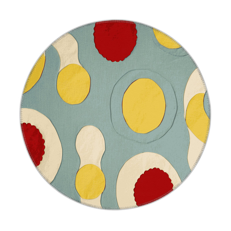 Bold Gleam Indoor And Outdoor Area Rug, Round 5'