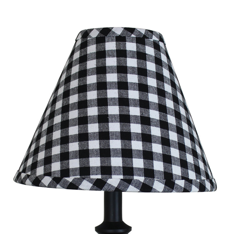 8'' H Cotton Empire Lamp Shade, 8" H x 10" W x 10" D, Red