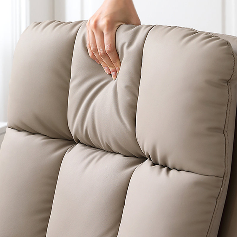 Multi-gear adjustable microfiber leather chair, Off-White